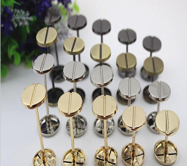 Novelty DIY hardware accessories light gold dumbbell barbell one word shape