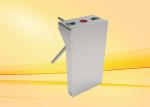 Stainless steel Tripod Turnstile , waist height turnstile for pedestrian access
