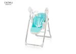 Grey Baby Feeding High Chair Ergonomic Reclining Foldable