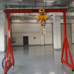 China 3.2 Ton Electric Wheel Portable Gantry Crane Convenient Installation factory