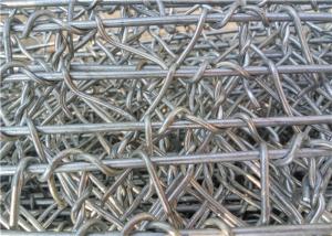 China Reinforced Gabion Wire Mesh / Galvanized Wall Basket 60 * 80 Mm Hole Size factory