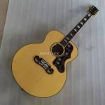 Custom Solid 43 Inch Jumbo Parlor Acoustic Guitar Flamed Maple Back Side Ebony