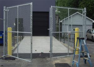 China Home garden hot dipped galvanized chain link fence , pvc coated chain link fence factory