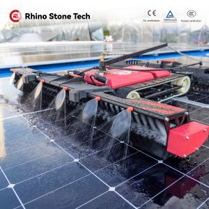 Latest Semi-Automatic Solar Panel Cleaning Robot Remote Controlled Solar