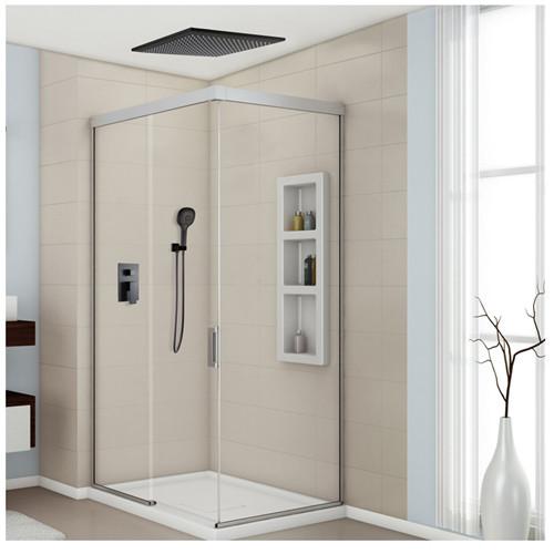 8-12 Inch Concealed Shower Faucet , Solid Brass Ceiling Shower Faucet Three