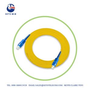China UPC SC UPC 9/125 Single Mode 3m Optic Fiber Patch Cord Simplex on sale