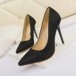 6999-3 Korean Fashion Pointed Toe Rhinestone High Heels Net Red Fairy Style