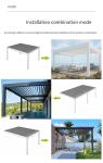 Gatehouse open-air sun room Outdoor canopy flipped louver gazebo shed four