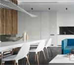 Fish Bone Ceiling Hang Light LED Swirl Suspension Pendant Light