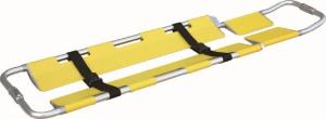 China Yellow Color Portable Folding Stretchers Hospital Spine Board With Strap factory