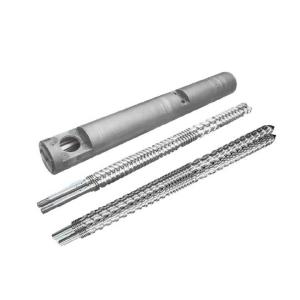China Efficiency Parallel Twin Screws And Barrels 42CrMo 9Cr18MoV With Nitriding Treatment factory