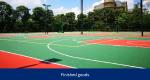 Crack resistance Asian Flooring Red Green Tennis Court Acrylic Flooring