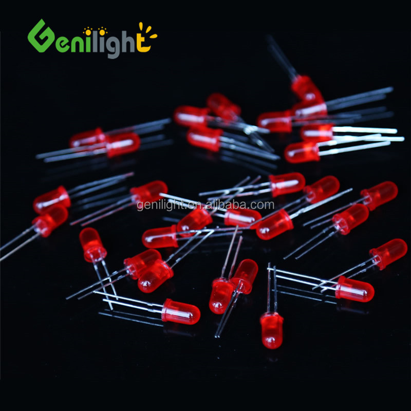 F5 5mm LED Light Bulb Emitting Diode White Green Red Blue Yellow Two Pin