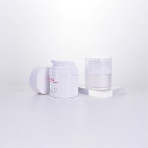 China 30ml&amp;50ml Airless Cosmetic Packaging Jars With Pump, Double Wall Vacuum Protection For Private Beauty Brands factory