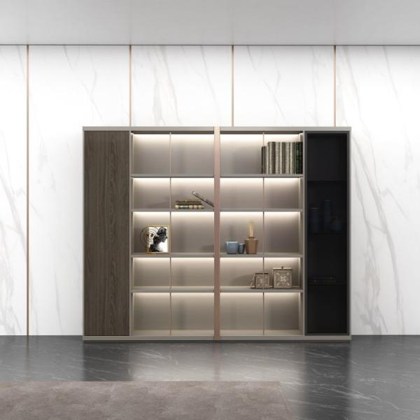Modern Office Furniture Ceo Boss Manager Desk Shelf Background Cabinet Filing