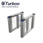 High Security Swing Turnstile Barrier Fully Automatic Access Control With QR