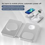 3 in 1 Wireless Charger Station for Mobile Phone , Foldable 15W Magnetic Charger
