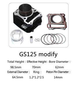 China Suzuki GS125 Expand 150 Motorcycle Cylinder Kit For Motorcycle Spare Parts factory