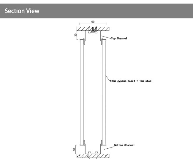 Soundproof Acoustic Office Aluminum Glass Partition wall Dividers space double glass white color