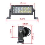 B5D 5D 36W 3W/PC 5D CREE LED LIGHT BAR Spot Beam