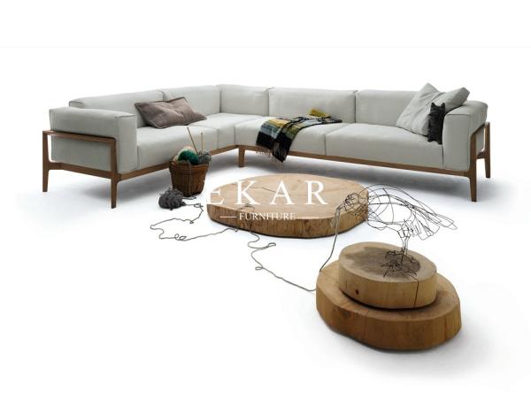 European Modern Simple Style 2018 Latest Living Room Furniture Fabric or Leather