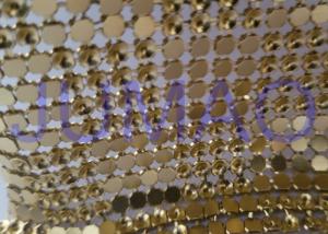 China Interlaced Metal Sequin Fabric Curtain , 120 Cm * 45 Cm Metallic Mesh Fabric factory