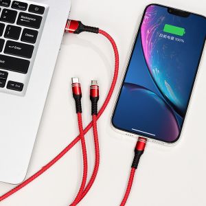 China 5A one-to-three data cable suitable for Huawei mate40 super fast charge OPPO flash charge three-in-one charging cable gi on sale
