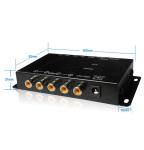 4 Channel Vehicle Dash Cam Recorder 12v Car Cctv Dvr System 107 * 53 * 21mm
