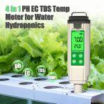 YiERYi YG-9908 4 In 1 Water Quality Tester PH / TDS / EC / Temperature