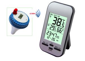 China Professional Digital Wireless Swimming Pool SPA Floating Temperature Humidity Meter Spa Thermometer Hygrometer MS0226 factory
