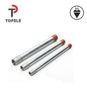 China TOPELE Galvanized Steel BS4568 Conduit Fittings BS31 GI Conduit Pipe factory