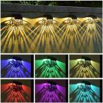 Outdoor Waterproof Solar Fence Light LED Wall Lamp For Garden Patio