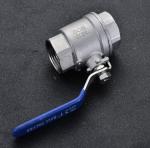 General Steel Handle with Locking Internal Thread BSP NPT 2PC Ball Valve SS304