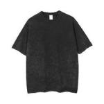 Mens Washed Vintage T-Shirt Wholesale Blank Cotton Acid Wash Tshirt Personalized