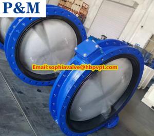 China British standard BS5155 DN600 EPDM flanged butterfly valve factory