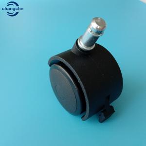 China 400kg Stem Swivel Nylon Caster Wheel M8x33 With Brake factory