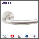L shaped modern front door handle for public buildings/offices