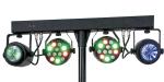 Professional 12PCS RGBW 4 Set Stand Led Par light Bar Stage Lights