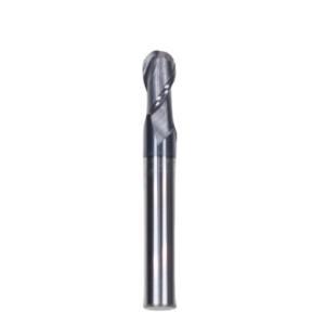 China 16mm R4*8*16*8*60 2 Flutes Ball End Mill AITiN Coated for Carbon Steel Alloy Steel Stainless Steel Cast Iron Machining Tool factory