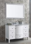 48′′ Bathroom Vanity Cabinets Furniture Floor Mounted with White Glossy Finish