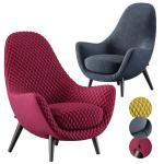 Burgundy Diamond Grid Living Room Fabric Sofa Chair With Stainless Steel Tea