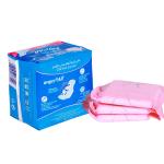 High Quality White Cotton Sanitary Napkins Brand Name blue printing Sanitary
