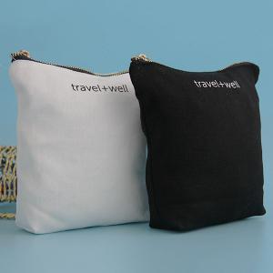 China Reusable Abroad Travel Toiletry Bag , Screen Printing Top Zip Makeup Bag factory