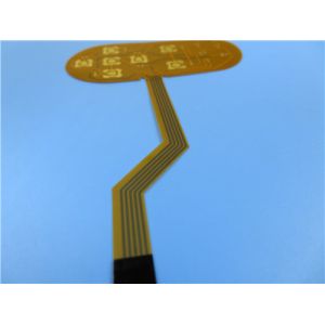 2 Layer Flexible Printed Circuit FPC Built On Polyimide With PI Stiffener and