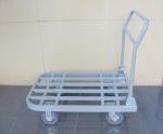 steel tube foldable trolley warehouse equipments for Supermarket , Factory