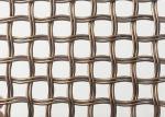 52% Opening Area Architectural Metal Mesh Gold Color Decorative Wire Screen