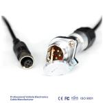 Waterproof 5 Pin Trailer Power Cable With Metal Male Female Connector