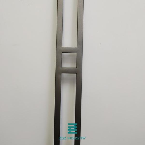 Double bar iron hollow tube square 1/2" x 1/2" iron balusters Ash grey Metal