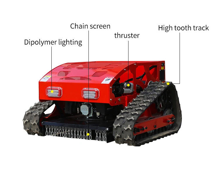 New Intelligent Robot Gasoline Lawn Mower Crawler Drive 7.5kw Power CE Certified