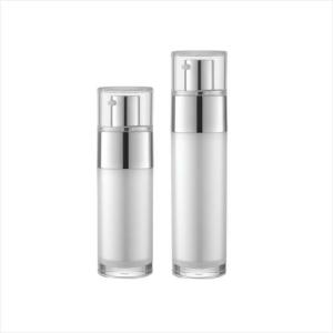 China 30ml 50ml Acrylic Airless Bottle Double Wall Cosmetic Airless Pump Bottle Airless Lotion bottle factory